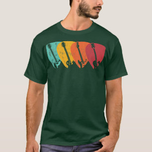 Vintage Rock and Roll Guitar Pick Music Lover  T-Shirt