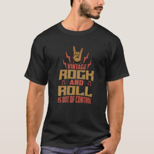 Vintage Rock And Roll Is Out Of Control  Concerts T-Shirt