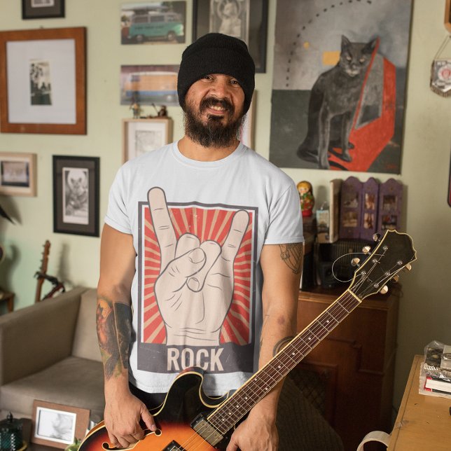 Vintage Rock Band T-Shirt (Retro vintage style rock music band)
