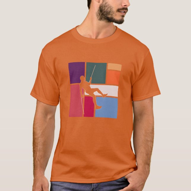 Vintage Rock Climbing Adventure family T-Shirt (Front)