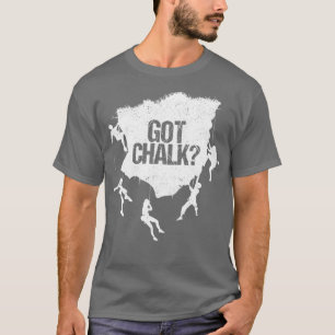 Vintage rock climbing bouldering climber chalk T-Shirt
