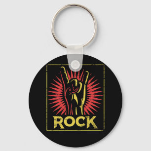 Vintage Rock n Roll - Concert Band Retro Key Ring