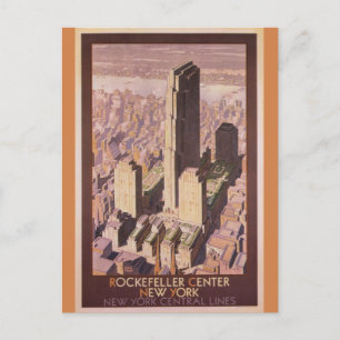 Vintage Rockefeller Centre New York City Travel Postcard