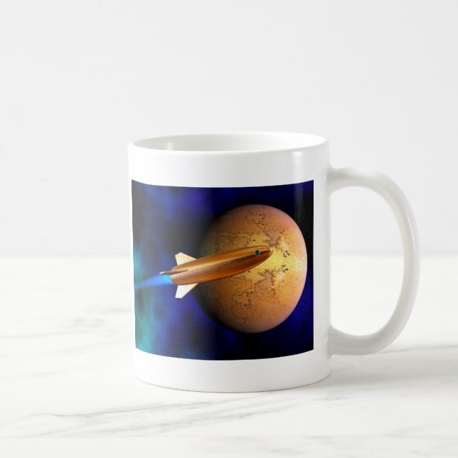 vintage rocket coffee mug (Right)