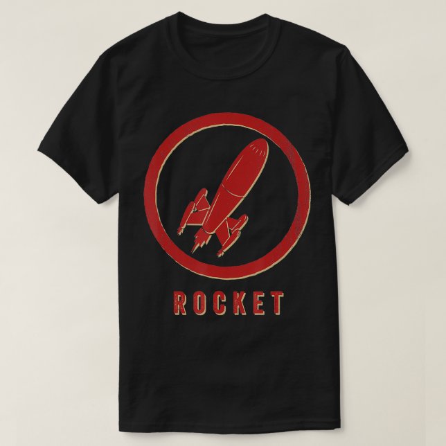 Vintage Rocket Retro  T-Shirt (Design Front)