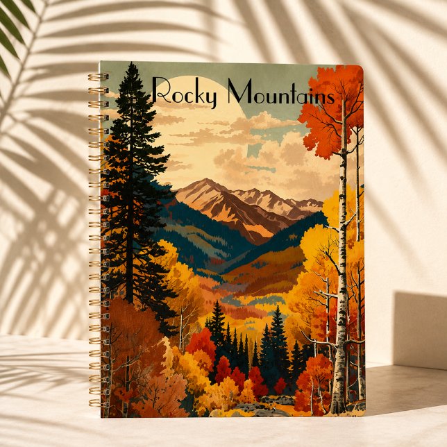 Vintage Rocky Mountains Autumn Custom Text Planner (Creator Uploaded)