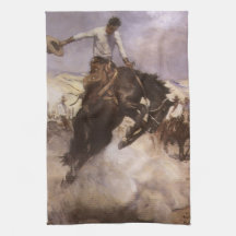 Vintage Rodeo Cowboy, Breezy Riding by WHD Koerner