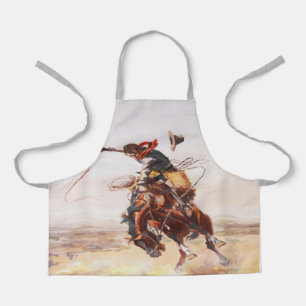 Vintage Rodeo Cowboy Bronc Rider (S) Apron