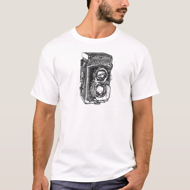 Vintage Rolleiflex Camera T-Shirt (Front)