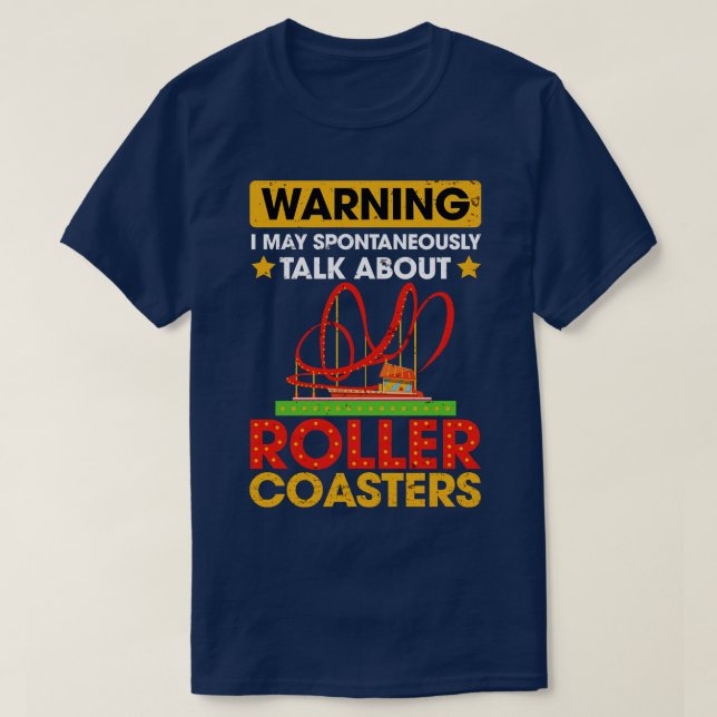 Vintage Roller Coaster Shirt Roller Coaster Lover (Design Front)