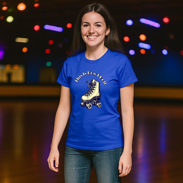Vintage Roller-Skate Template T-Shirt (Creator Uploaded)