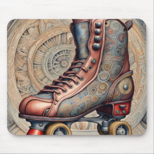 Vintage Roller Skates  Mouse Pad