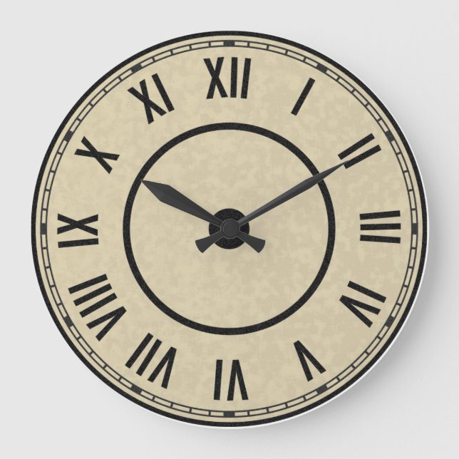 Vintage Roman Numerals Clock (Front)