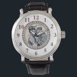 Vintage Romance Couple: Antique Roses Girly Love Watch<br><div class="desc">Capture the tender charm of a bygone era with this exquisite Vintage Romance Couple design. A beautifully rendered antique illustration of a loving couple, reminiscent of the popular Gibson Girl era, is centrally framed by an elegant, ornate border. Lush, romantic roses and delicate floral sprays in shades of pink and...</div>