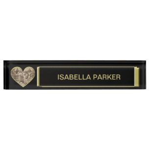 Vintage Romance couple, man and woman love Nameplate