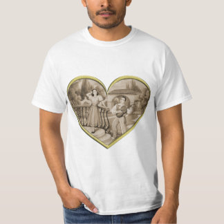 Vintage Romance couple, man and woman love T-Shirt