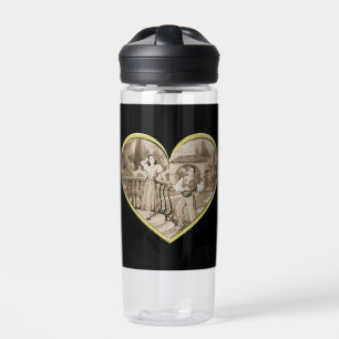 Vintage Romance couple, man and woman love Water Bottle