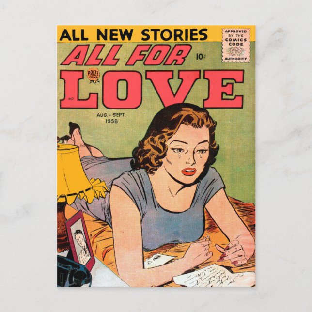 Vintage Romance Postcard (Front)