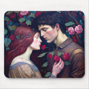  Vintage Romance Romantic Lovers Couple  Mouse Pad