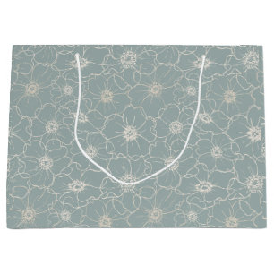 Vintage Romance Seamless Pattern Large Gift Bag