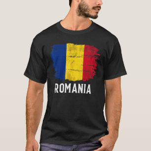 Vintage Romania Flag For Romanian T-Shirt
