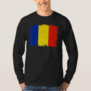 Vintage Romania Flag Romanian Independence Day T-Shirt