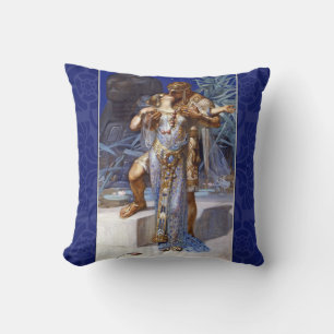 vintage romantic couple anthony cleopatra classic cushion
