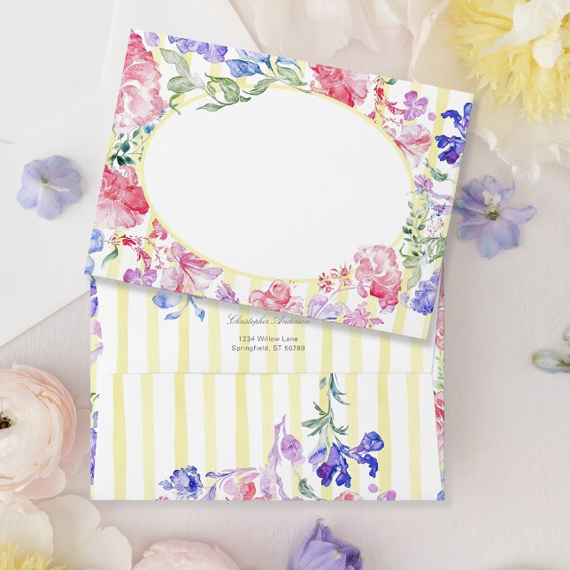 Vintage Romantic Floral Regency Era Wedding Envelope (Creator Uploaded)