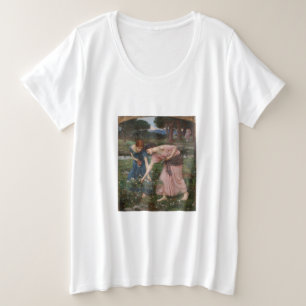 Vintage Romantic Garden Women Pre-Raphaelite Plus Size T-Shirt