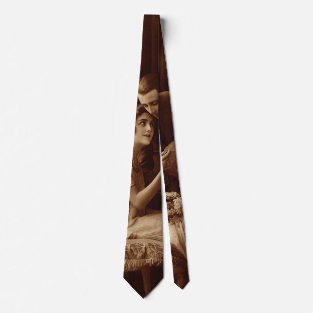 Vintage Romantic Music, Love and Romance Lovers Tie (Front)