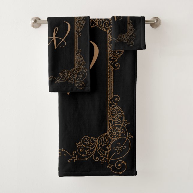 Vintage Romantic Steampunk Fairytale Bath Towel Set (Insitu)