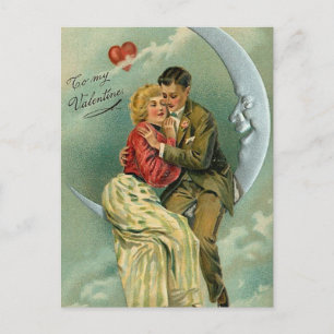 Vintage Romantic Valentine (5) Holiday Postcard