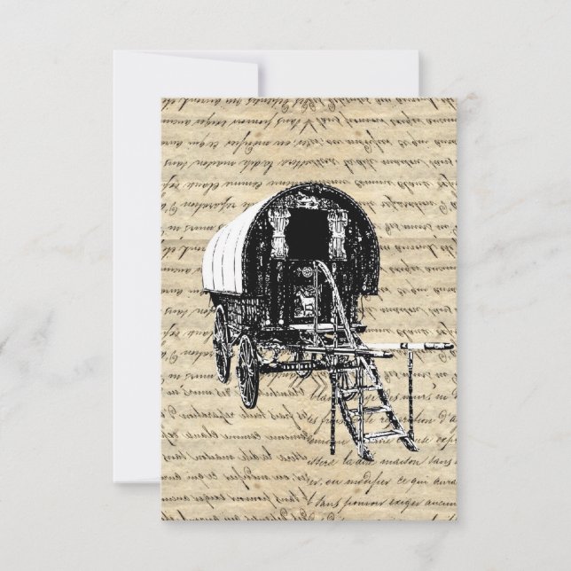 Vintage Romany Gypsy wagon (Front)