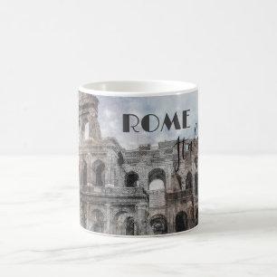 Vintage Rome Colosseum Coffee Mug – Italy Travel