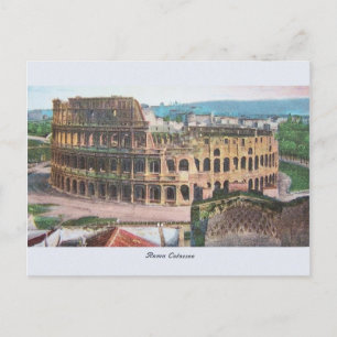 Vintage Rome Colosseum Postcard