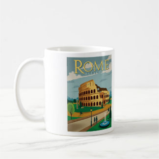 Vintage Rome Italy Coffee Mug - size 11oz