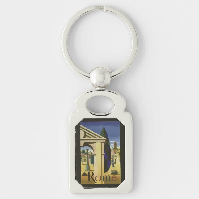 Vintage Rome Italy key chain (Front)