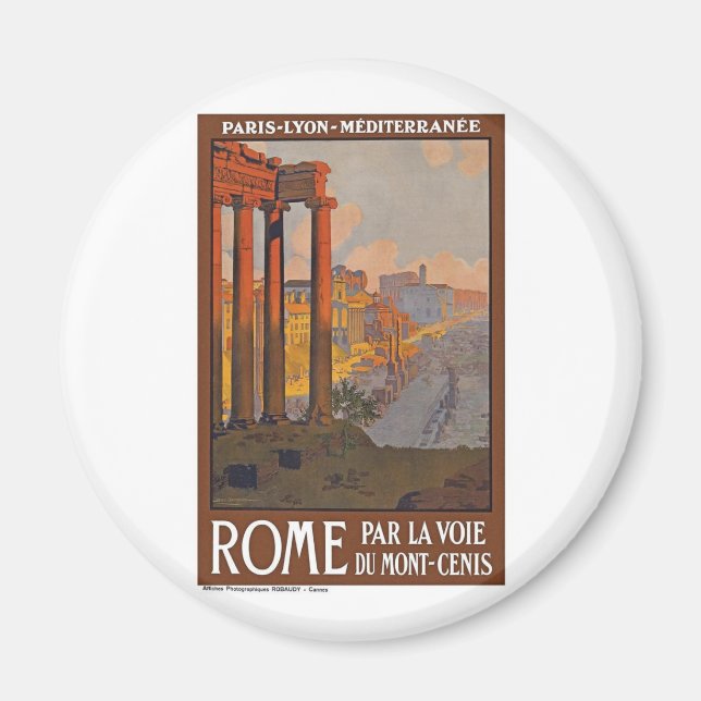 Vintage Rome Italy Magnet (Front)