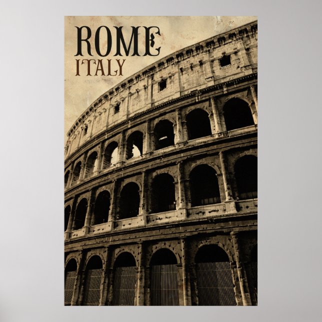 vintage rome italy poster (Front)