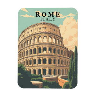 Vintage Rome Italy Souvenir Iconic Colosseum Magnet