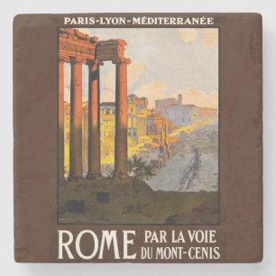 Vintage Rome - Travel to Italy Stone Coaster