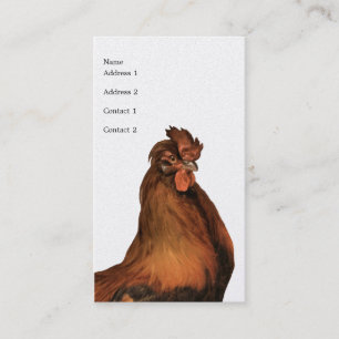 Vintage Rooster Business Card