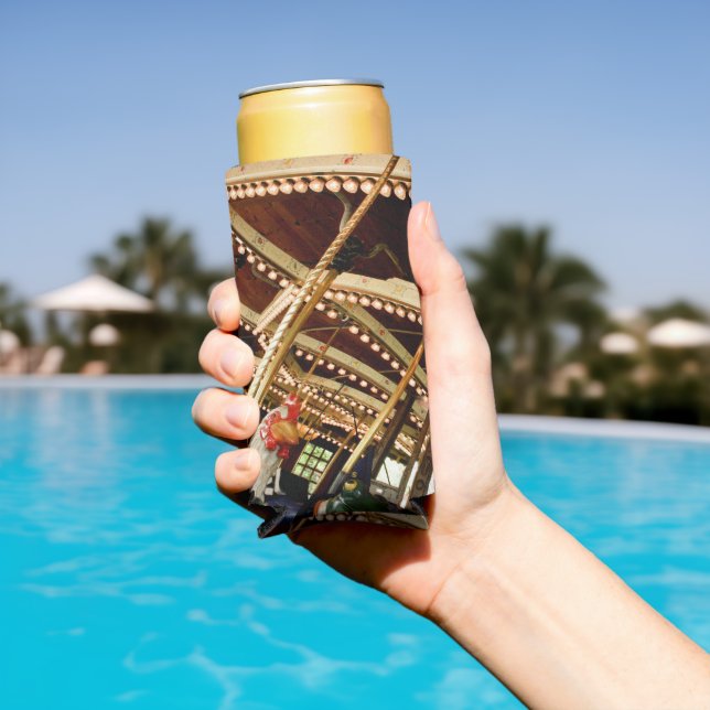 Vintage Rooster Carousel Seltzer Can Cooler (In Situ Pool)