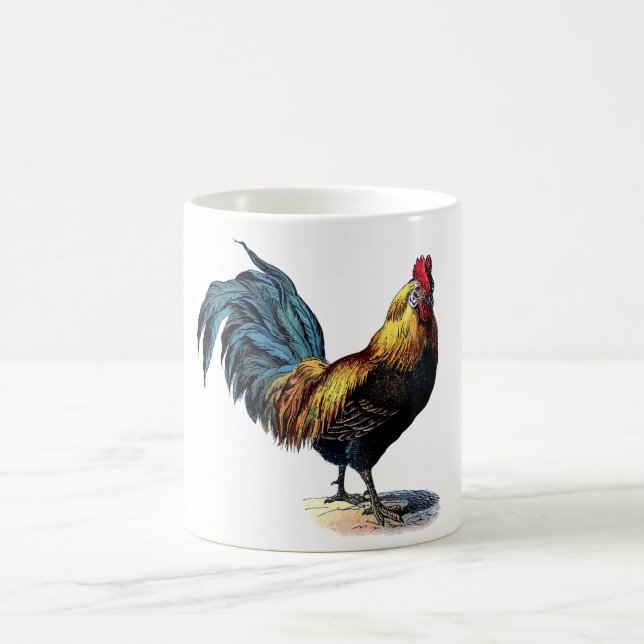 Vintage Rooster Coffee Mug (Center)