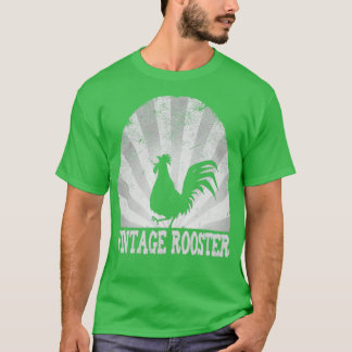 Vintage Rooster Design grey Triblend T-Shirt