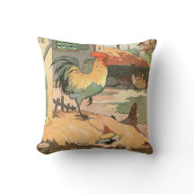 Vintage Rooster Farm Animal Illustrated