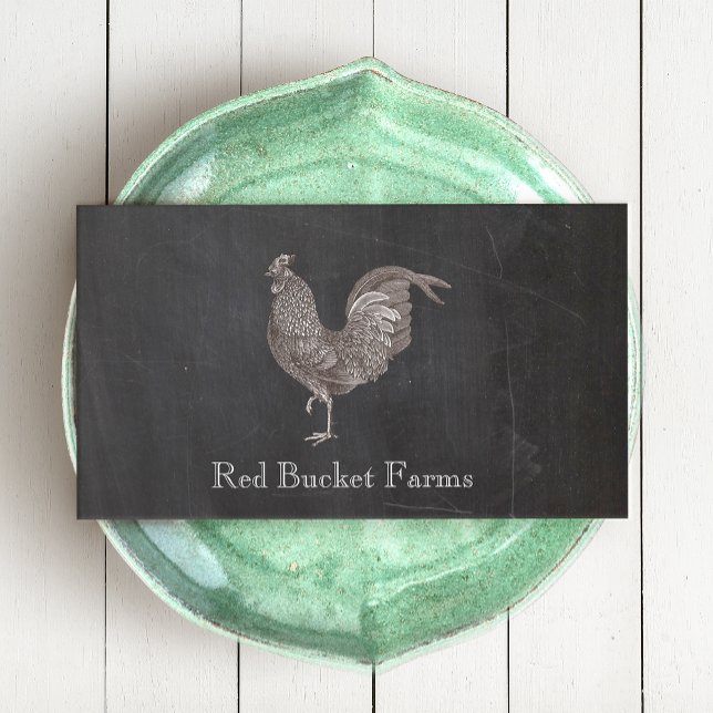 Vintage Rooster Personal Chef Business Card (Creator Uploaded)