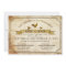Vintage Rooster Rustic Country Wedding Invitation