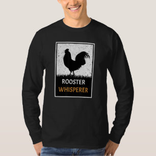Vintage Rooster Whisperer Chicken Rooster T-Shirt