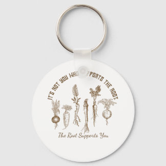 Vintage Root Vegetable  Key Ring